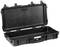 A vacant black transport case with an open lid, suitable for the secure transportation of delicate items.