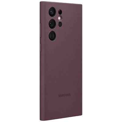 Samsung Silicone Cover Back cover Samsung Galaxy S22 Ultra Burgundy Shockproof