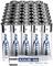 Ansman Alkaline AAA Batteries, 1.5V, Type LR03, MN2400, AM4 stacked in large quantities, front view of a battery visible.