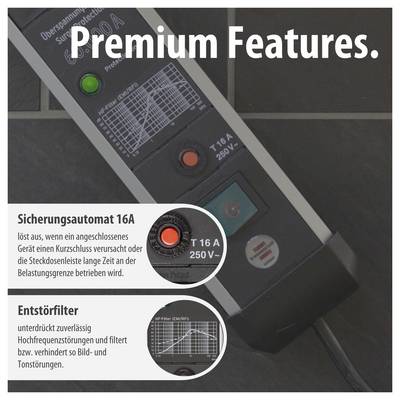 Brennenstuhl 1391010400 Surge protection power strip Silver, Black PG connector 1 pc(s)-4