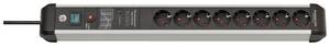 Brennenstuhl 1391010800 Surge protection power strip  Aluminium (anodised), Black PG connector 1 pc(s)