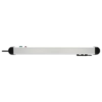 A slim silver and black rectangular light bar with rounded ends, shown horizontally on a white background.