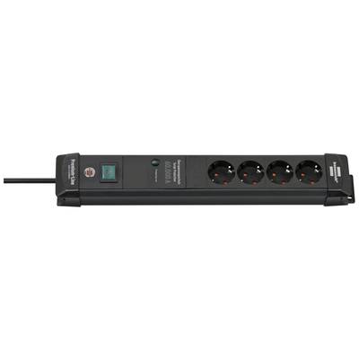 Image of Brennenstuhl 1951140300 Surge protection power strip Black PG connector 1 pc(s)
