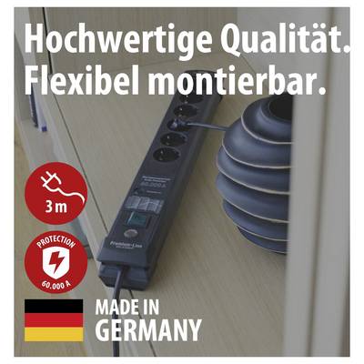 Brennenstuhl 1951160401 Surge protection power strip Black PG connector 1 pc(s)-1
