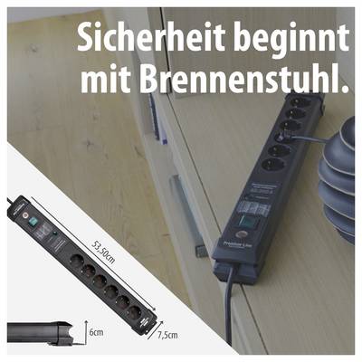 Brennenstuhl 1951160401 Surge protection power strip Black PG connector 1 pc(s)-7
