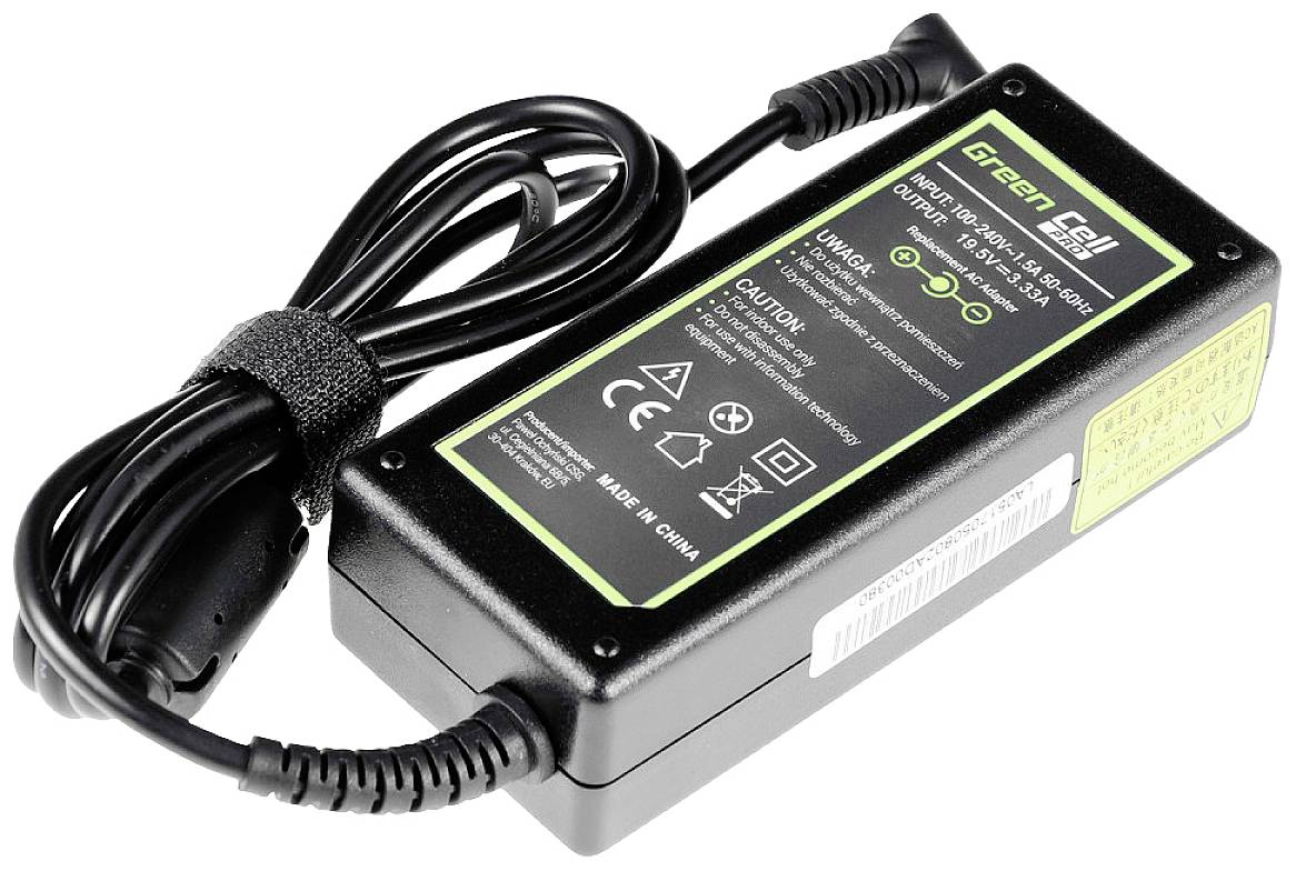 Green Cell AD49P Laptop PSU 65 W 19.5 V 3.33 A Suitable for brands: HP-1