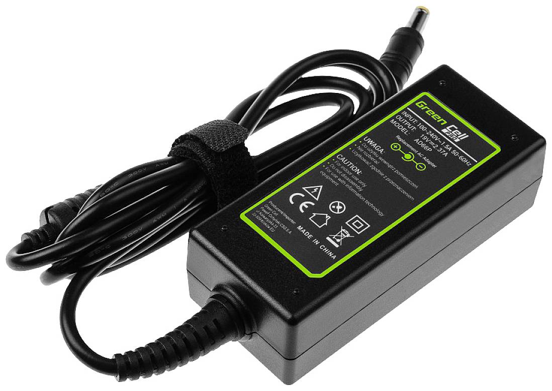 Green Cell AD66P Laptop PSU 45 W 19 V 2.37 A Suitable for brands: Acer-1