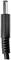 Black network plug with metal tip, used for electronic devices.
