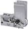 A silver mechanical component with belt drive and an instruction manual on the side. Used for paper processing.