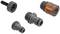 Various Gardena hose connectors are pictured, including a tap connector, quick-release couplings, and a nozzle attachment.