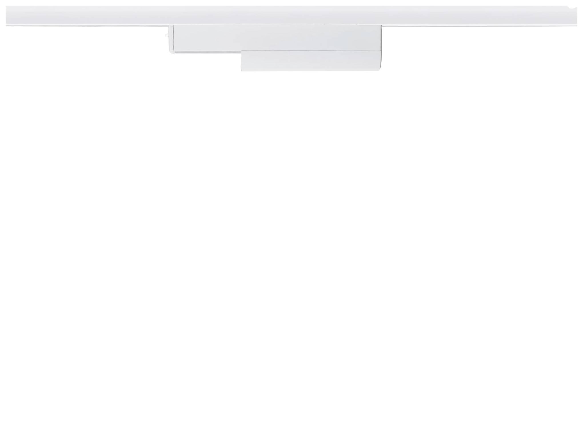A modern, minimalist white LED wall light with a rectangular design, perfect for stylish interior lighting.