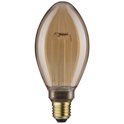 An amber-coloured light bulb with an E27 socket, perfect for creating atmospheric lighting in living spaces.