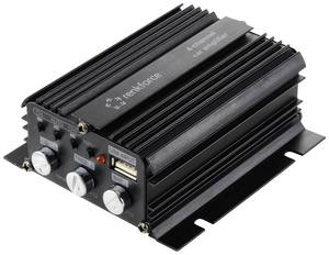 Renkforce  RF-CMP-204  4-channel headstage  200 W  Bluetooth®/USB audio playback, Volume/bass/treble settings