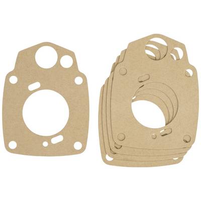Sealing set made of brown material, stacked. Primarily used for sealing motor or machine connections.