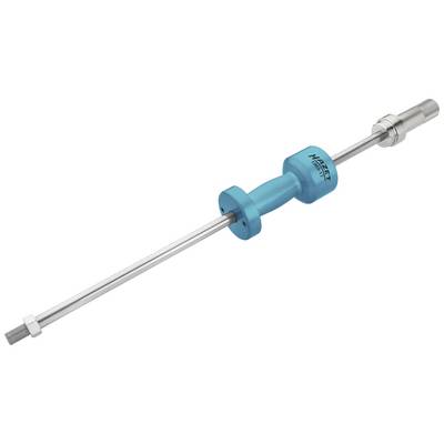 Long magnetic rod in a blue plastic casing with silver end pieces, used for securely holding metal objects.