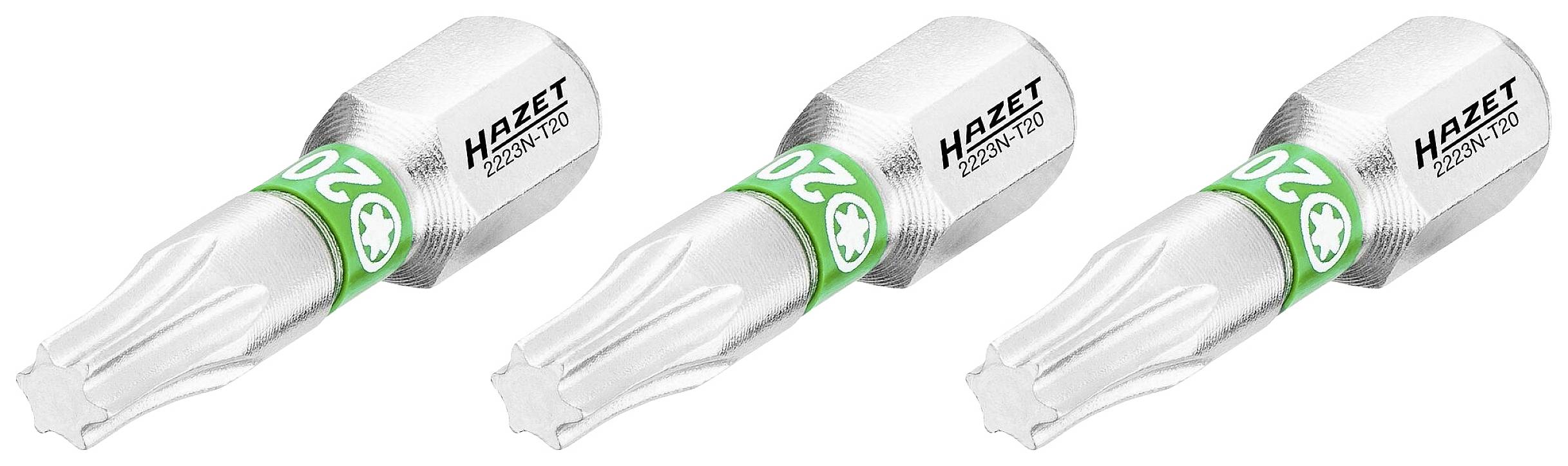 Hazet 2223N-T20/3 2223N-T20/3 Torx bit Drive (screwdriver): 1/4 (6.3 mm) Downforce: TX TX 20 25 mm