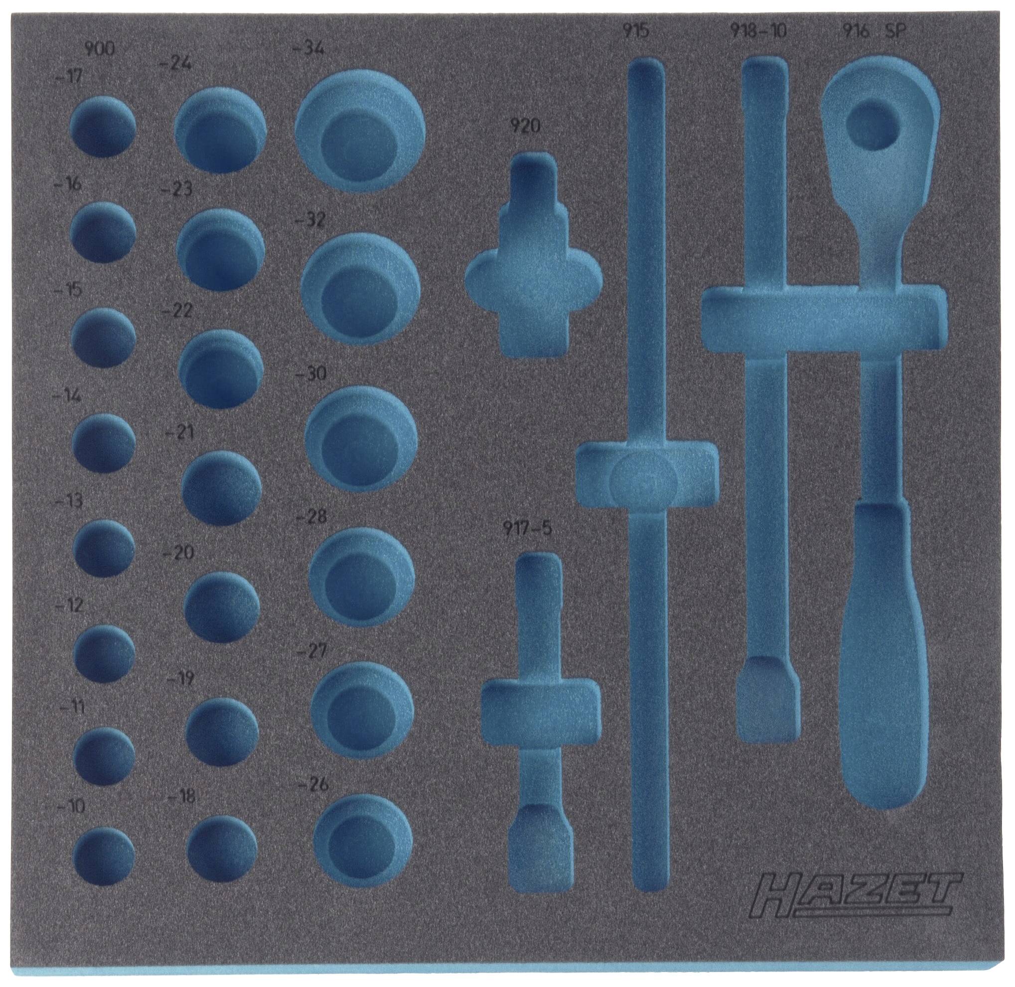 Hazet 163-102L 163-102L Foam insert (L x W) 344 mm x 342 mm