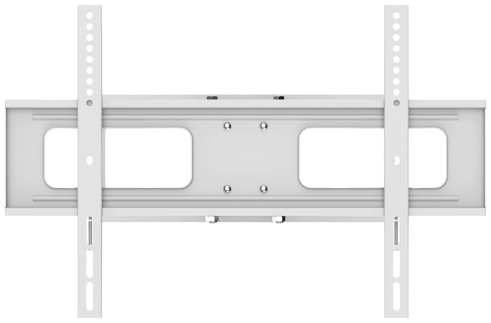Wall mount for flat-screen televisions, suitable for large TVs. Includes adjustable rails for height adjustment.
