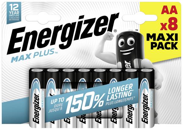 Energizer Max Plus AA battery Alkali-manganese 1.5 V 8 pc(s)