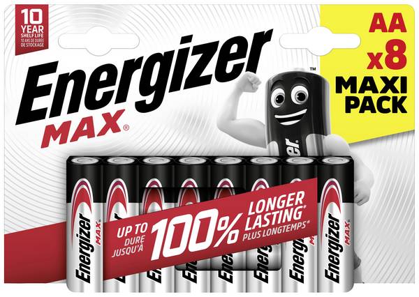 Energizer Max AA battery Alkali-manganese 1.5 V 8 pc(s)