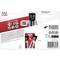 Packaging of AAA Batteries, 12-Pack, with Warning Labels and Recycling Information. A Playful Battery Mascot is Depicted.