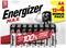 Energizer Max AA Batteries, 12+4 Bonus Pack. Packaging with cartoon battery promising '100% longer lasting'.