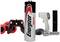 An Energizer Max battery is in the foreground. In the background, there is a red and black toy controller, a temperature measuring device, a torch, and a remote control.