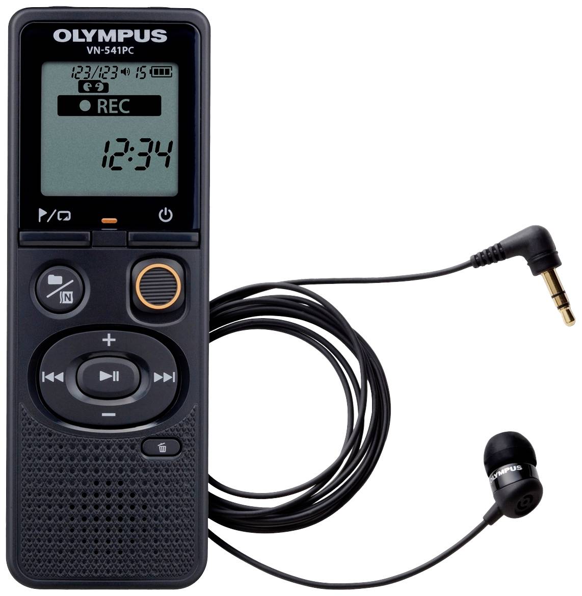 Olympus VN-541PC + TP8 Pick-Up Mic. Digital dictaphone Max. recording time  2080 h Black Noise cancelling