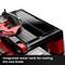 'Integrated water container for cooling the saw blade' shows a part of a machine with a red and black housing.