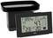 Digital rain gauge with two components: a black collection station and a display showing 47 mm of rainfall, 23.4°C and 20°C.