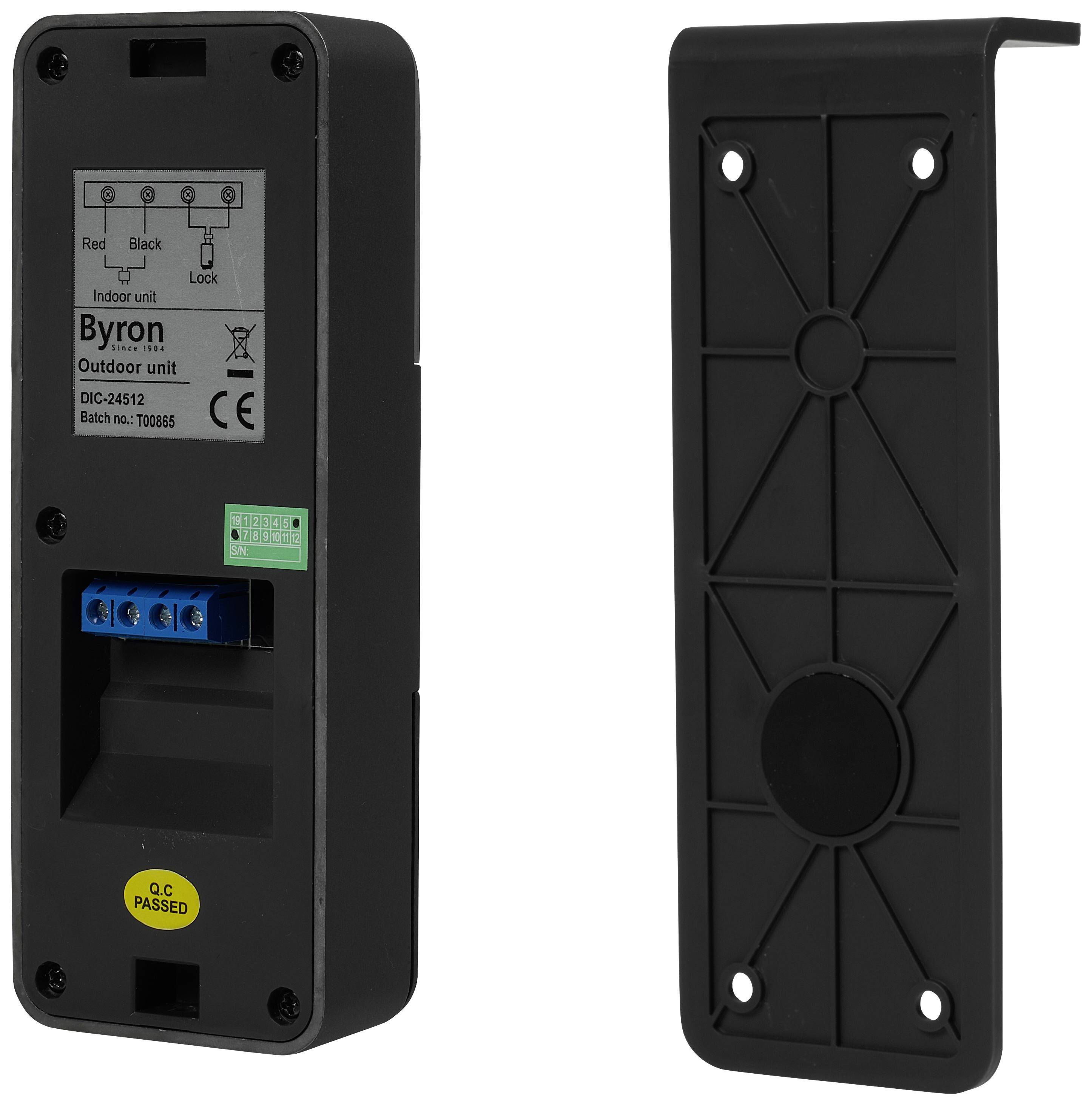 Byron DIC-24312 Video door intercom Corded Complete kit-4