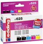Edding Ink cartridges combo pack replaced Canon PGI-580XXLBK/CLI Black, cyan, magenta, yellow