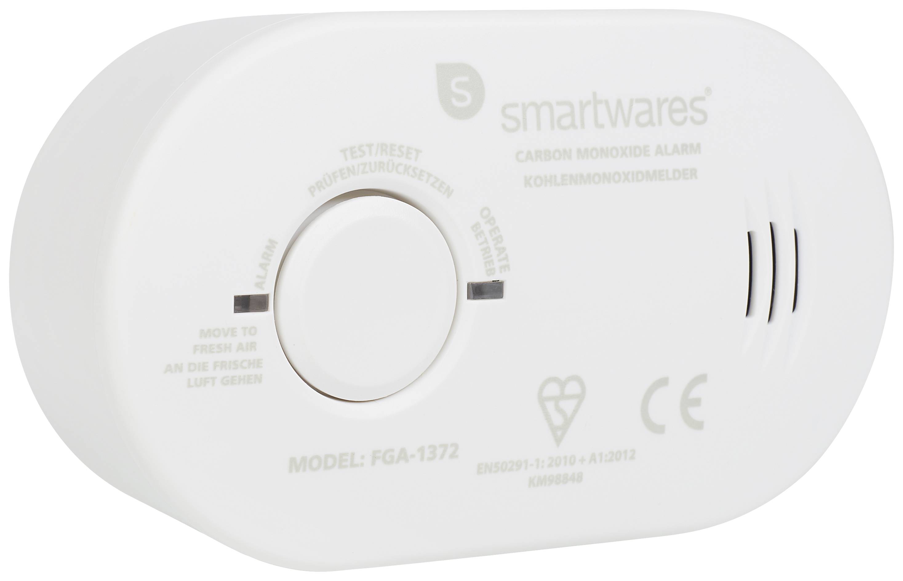 Smartwares FGA-13721 Carbon monoxide detector battery-powered detects ...