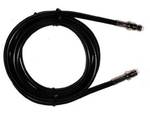 FME socket to FME socket connection cable 1m black 50 Ohm