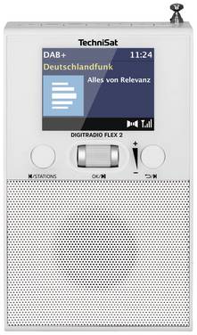 TechniSat DIGITRADIO FLEX 2 Flush-mount radio DAB+, FM Bluetooth Incl. speaker box, Alarm clock White