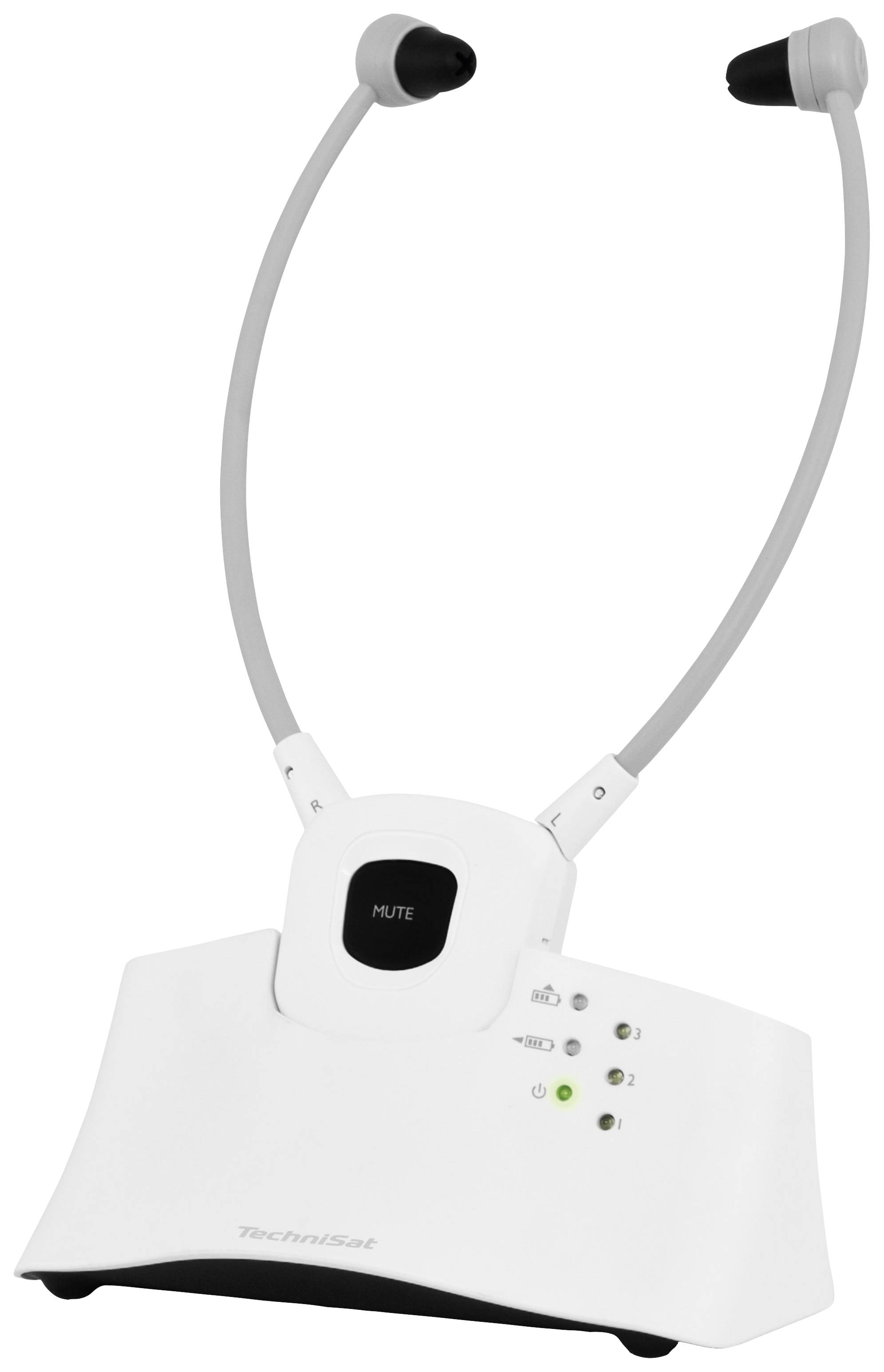 TechniSat STEREOMAN ISI 2 Over-ear headset Wireless (1075099) Stereo White-1