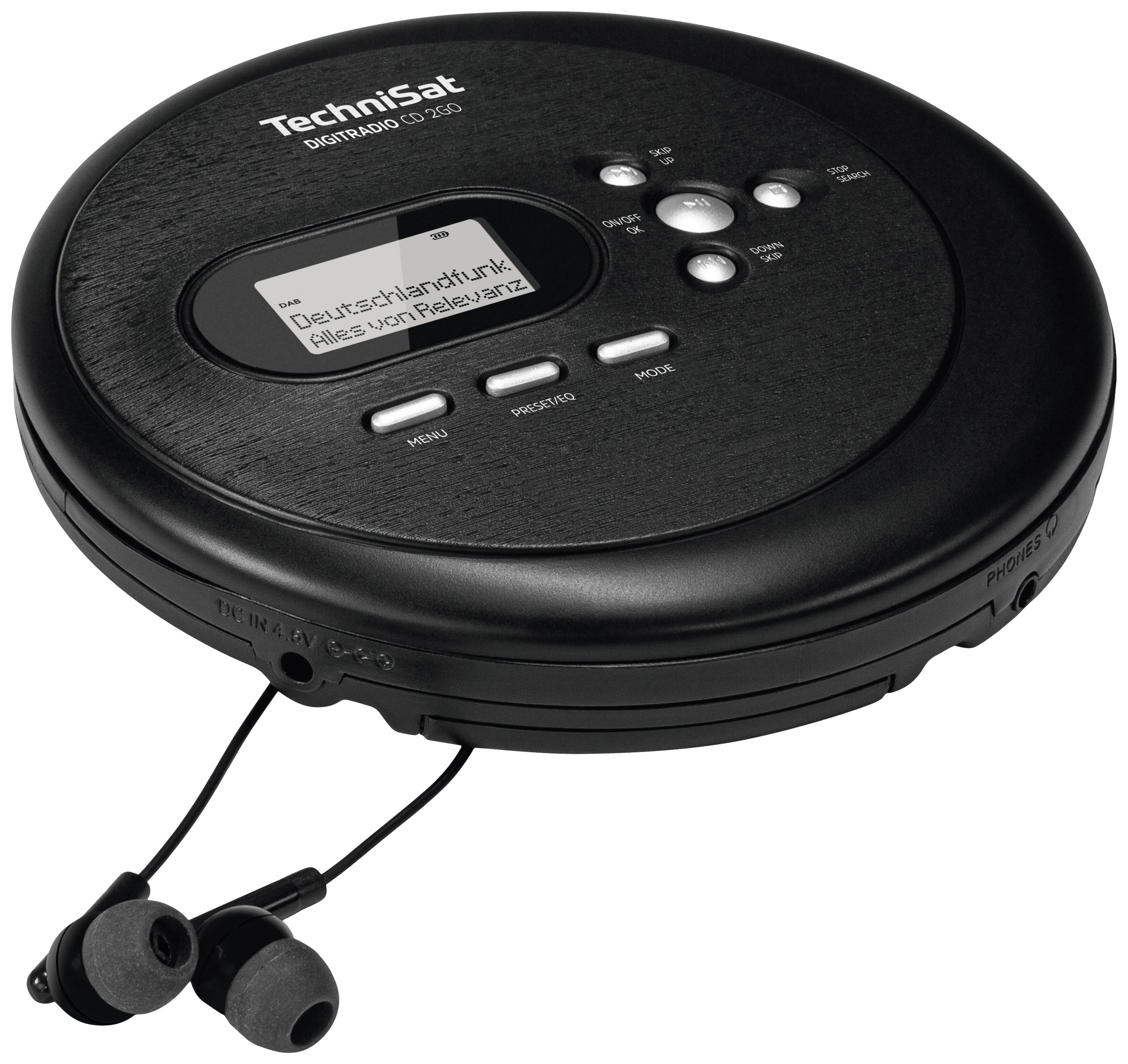 TechniSat Digitradio CD 2GO BT Radio CD player DAB+, FM Bluetooth, CD Black-2