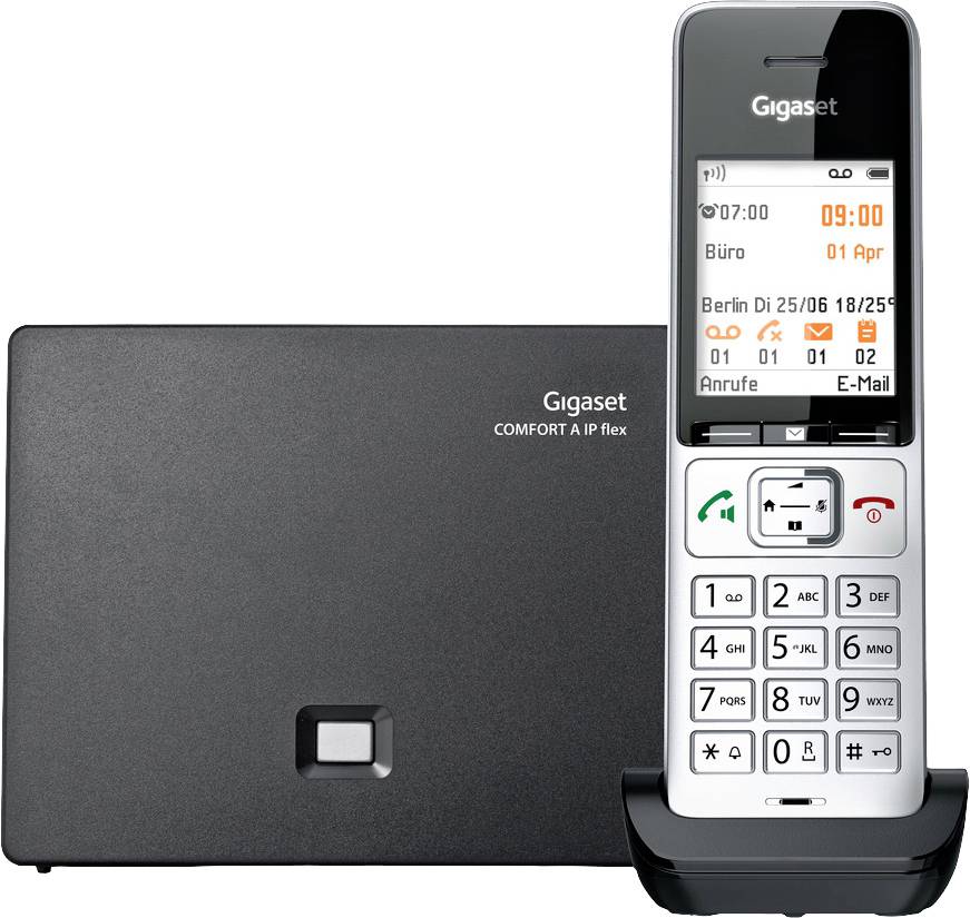 Gigaset COMFORT 500A IP Flex DECT, GAP, LAN Cordless Analogue Baby ...