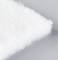 Close-up of fluffy, white felt fabric on a grey background. The fabric has a soft, cloud-like texture.