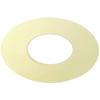 A flat round yellow gasket with a hole in the middle, similar to a doughnut, is depicted.