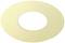 A flat round yellow gasket with a hole in the middle, similar to a doughnut, is depicted.