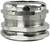 A silver, metallic threaded component with a smooth surface and multiple grooves, likely for mechanical applications.