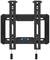 Wall mount for televisions or screens, black, with two vertical supports and height adjustability.