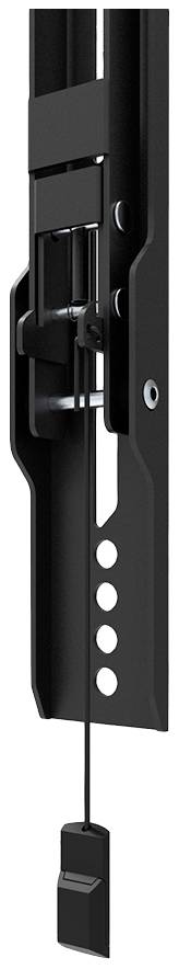 Black rail system with perforated row and cable, presumably for mounting or fixing.