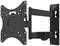 Wall mount for flat-screen televisions with a pivoting arm. Suitable for flexible positioning on the wall.