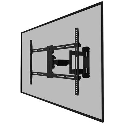 A flat-screen monitor, mounted on a black wall bracket, enables flexible adjustment and tilting for optimal visibility.