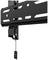 A black wall mount for flat screens. It demonstrates a robust design with various cut-outs and a pull cord at the bottom.