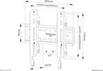 Neowmounts by NewStar Select WL30S-850BL12 fixed wall mount for 24-55