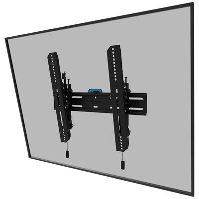 Wall mount for flat-screen televisions, black, with adjustable arms for tilting. Suitable for various screen sizes.