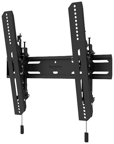Wall mount for flat-screen televisions with tilt function, suitable for TVs of various sizes, black, robust design.